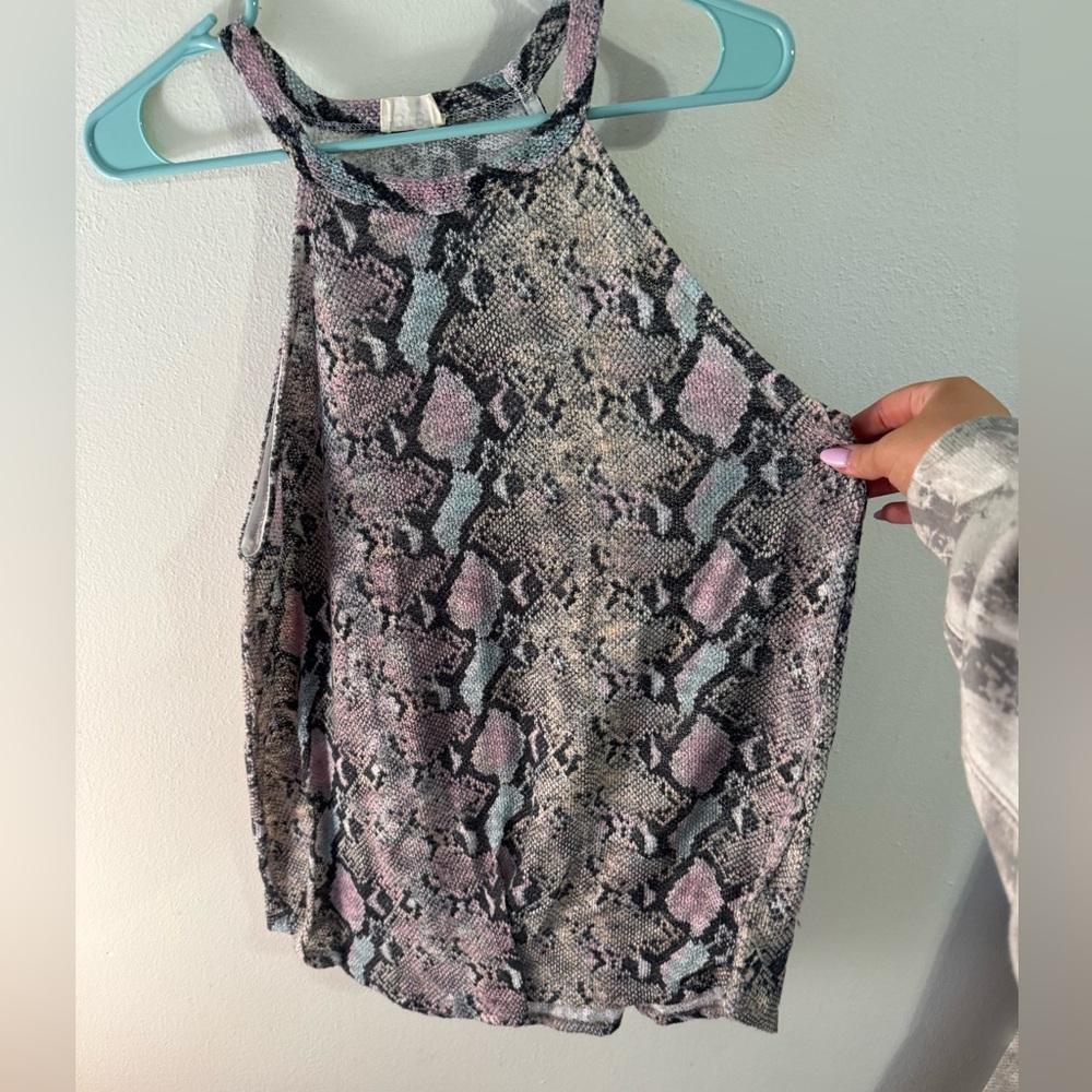 Snake print colorful tanktop